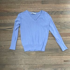 Zara V Neck Light Blue (periwinkle) Sweater